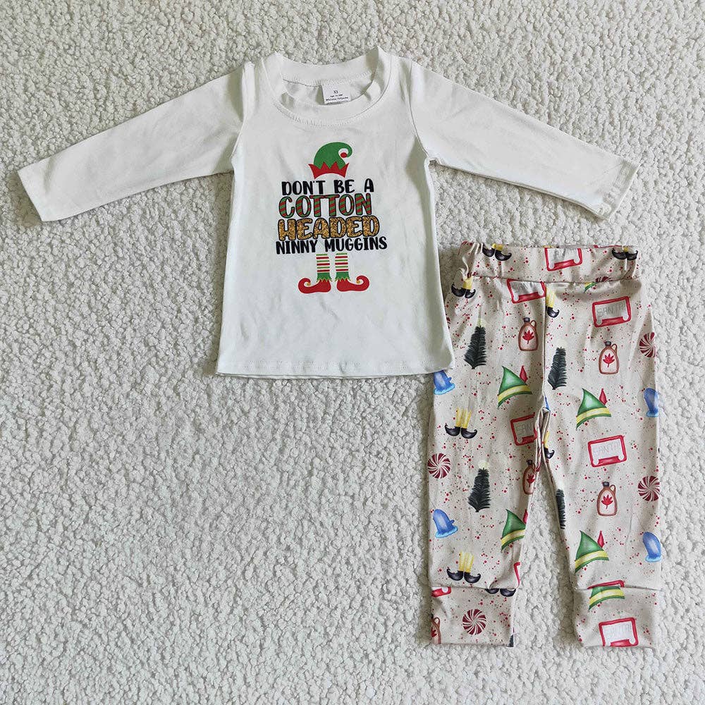 Baby boys Christmas hats pajamas sets