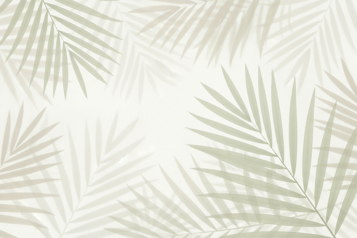 Light palm leaf background